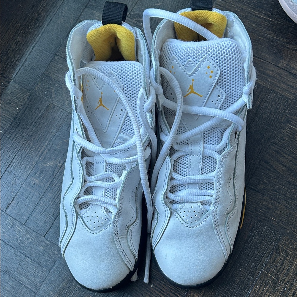 Jordan Kids Sneakers White and Yellow